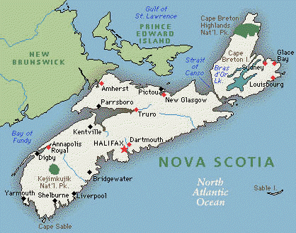 topographic maps of nova scotia. scotia location nova map