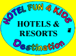 Click here to view Hotel and Resort Listings with ratings and Links.  Learn about the Hotel Fun 4 Kids Rating Program